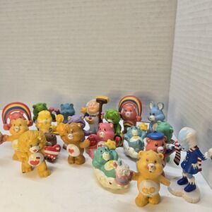 Vintage 80s Care‎ Bears Lot of 21 Mini Figures AGC Hong Kong Rare Toy PVC 2inch